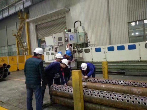 CNC tube drilling machine operation